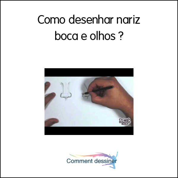 Como desenhar nariz boca e olhos